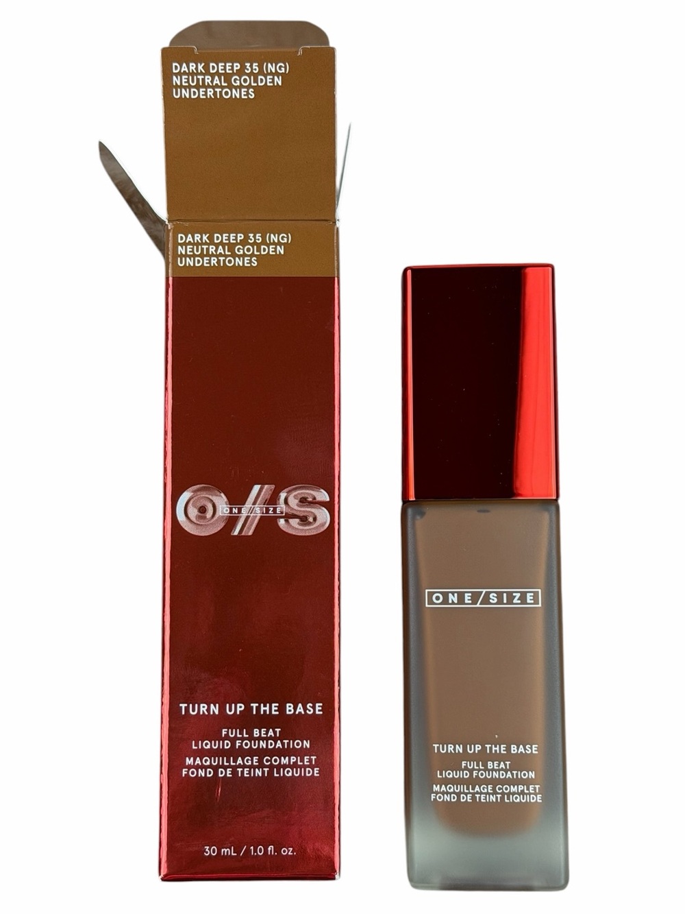 NIB. Liquid Foundation, full coverage by O/S. Dark Deep 35 (NG)